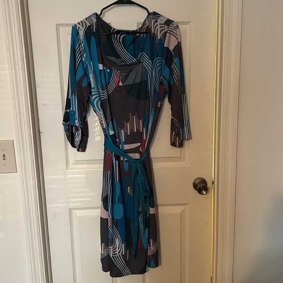 Jete. Geometric Print Dress - Picture 2 of 3